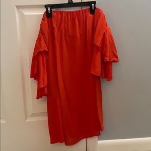 off the shoulder mini dress